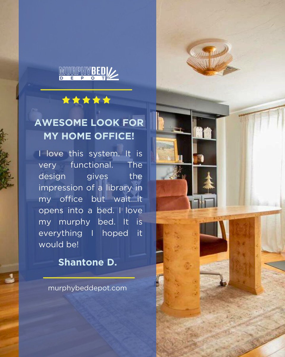 MurphyBedDepot's tweet image. From Home Office to Cozy Retreat 📚💤 With our Murphy Bed system, you can achieve a stunning library-style look. But here&apos;s the magic – it effortlessly transforms into a comfortable bed when needed. #interiorblogger #mybedroom #mybedroomgoals