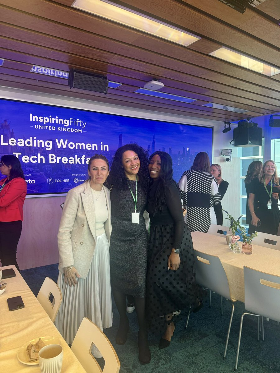 Great tech breakfast with <a href="/EQLHER/">EQL:HER</a> with Meta VP Derya and the one and only <a href="/KanyaKing/">Kanya King CBE</a>