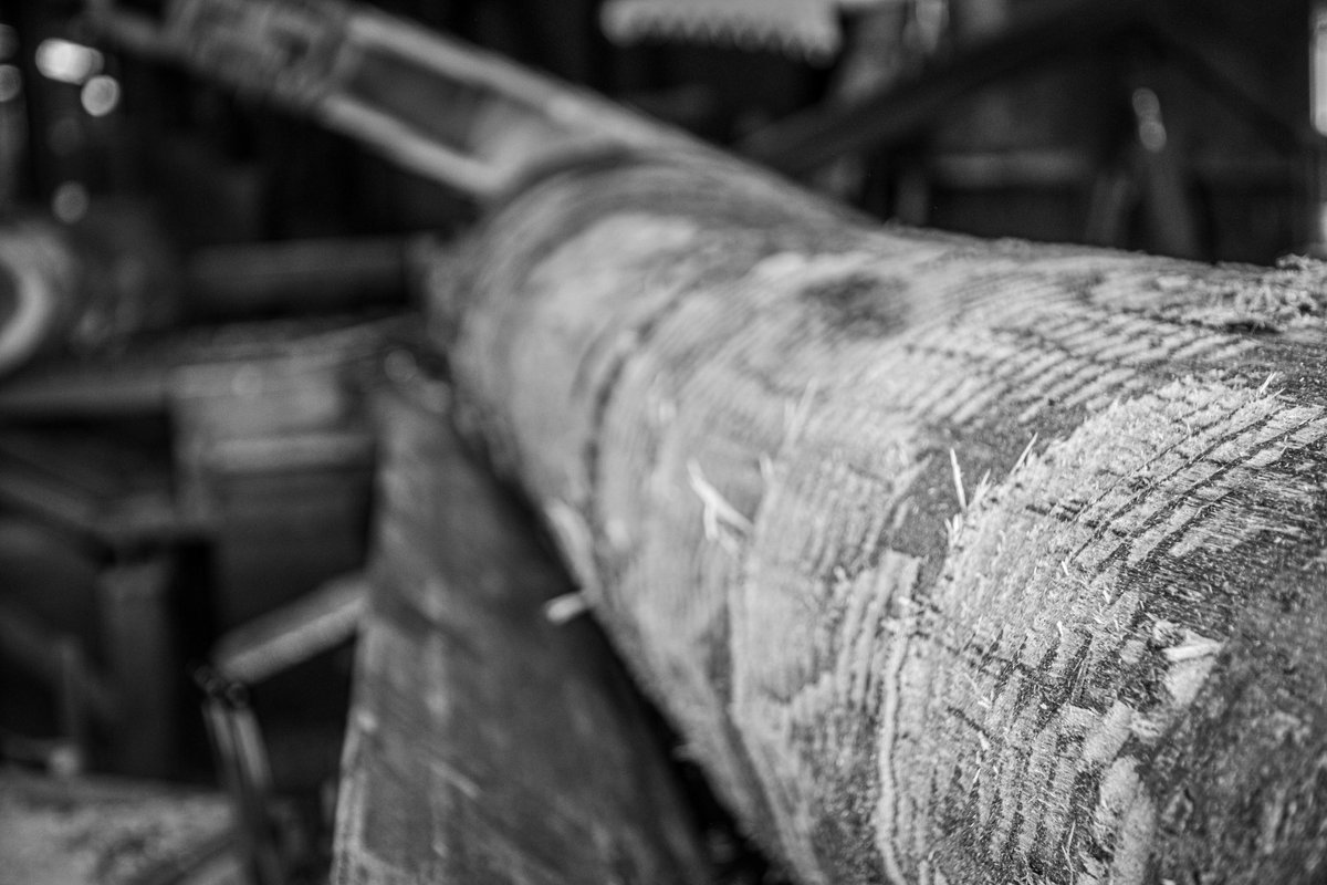 SSStave's tweet image. Debarked and the Deck Saw slicing ands dicing. We are cutting these logs into bolts to make world class white oak barrels with 3 generations of family and experience. 

Have a great day knowing we are working hard to get your next drink ready.
#bourbon #barrels #wine #lumbermill