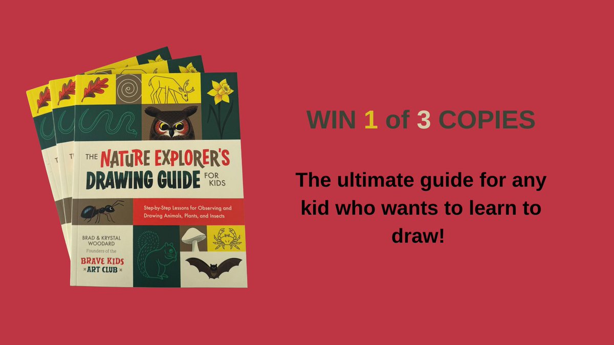 BOOKSetc_online's tweet photo. We've got 3 copies of 'The Nature Explorer's Drawing Guide for Kids' to giveaway! ....perfect for any kid who wants to explore the world and learn to draw!
 
Repost and follow to enter 

T&amp;Cs over on our blog: https://t.co/Dp9mV8R1MI courtesy of @rocky_nook https://t.co/LOqKxWaR7n