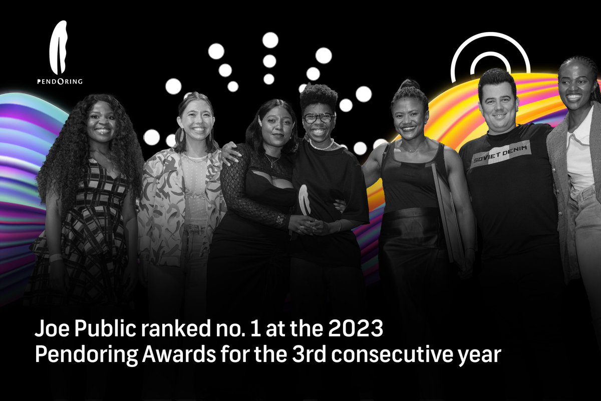 We are honoured to be no. 1 at the 2023 Pendoring Awards for the 3rd consecutive year. Chicken Licken won the Prestigious Umpetha Award for the Gwijo Formations campaign. We achieved a total of 45 awards in partnership with clients.
🎉🌱🙏
#GrowthThroughCreativity
#Pendoring2023