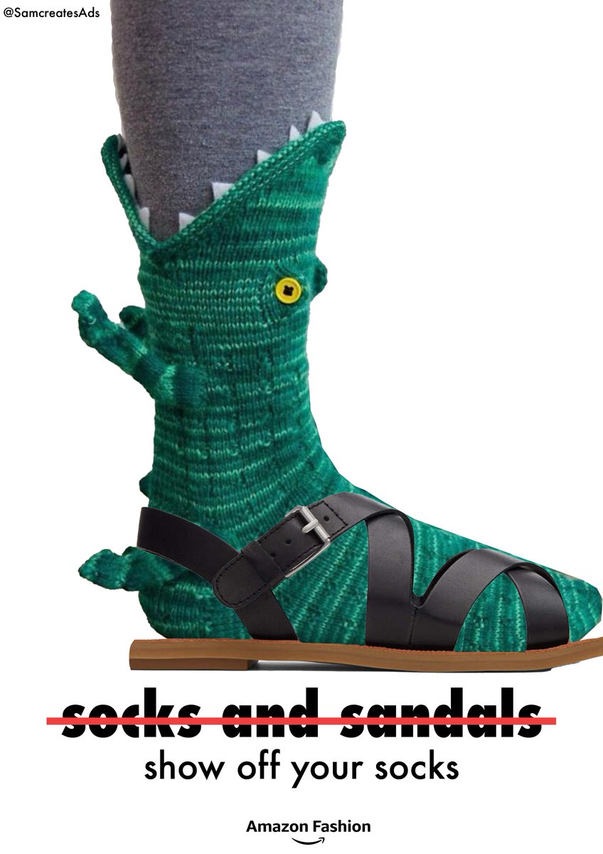 My idea for <a href="/OneMinuteBriefs/">One Minute Briefs ⏱️</a> Create posters to advertise #NoveltySocks