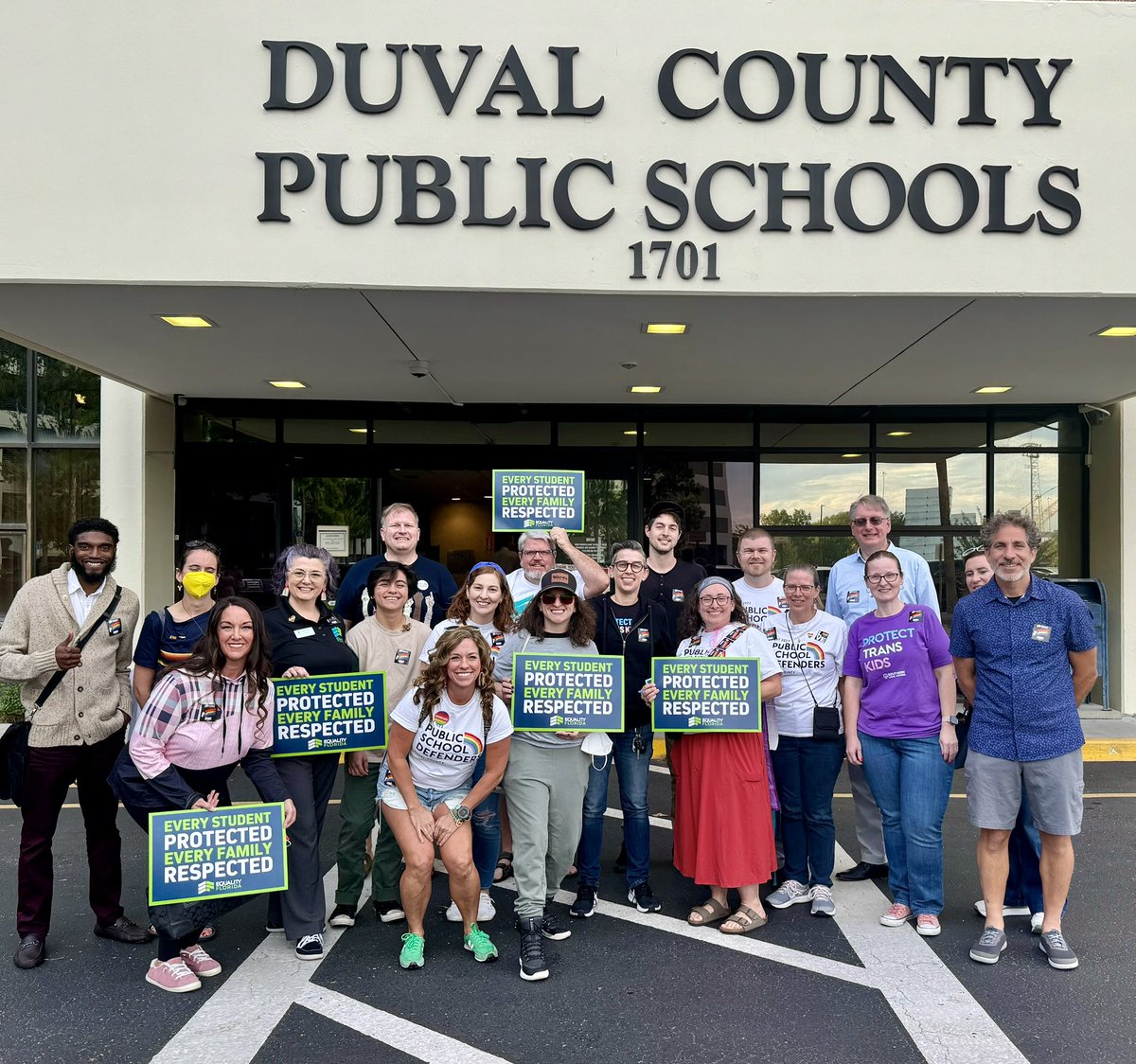 @Pink @FLFreedomRead @ncacensorship @UABookBans @EveryLibrary @diversebooks @BookRiot @ACLU_SC @LetUtahRead @PENamerica Thank you! We are the #RealMajority of parents, students, teachers, & community members in Jacksonville, Fl. We believe our students & staff deserve safe & inclusive learning environments and we work hard to fight against the extremist takeover of our Public schools.