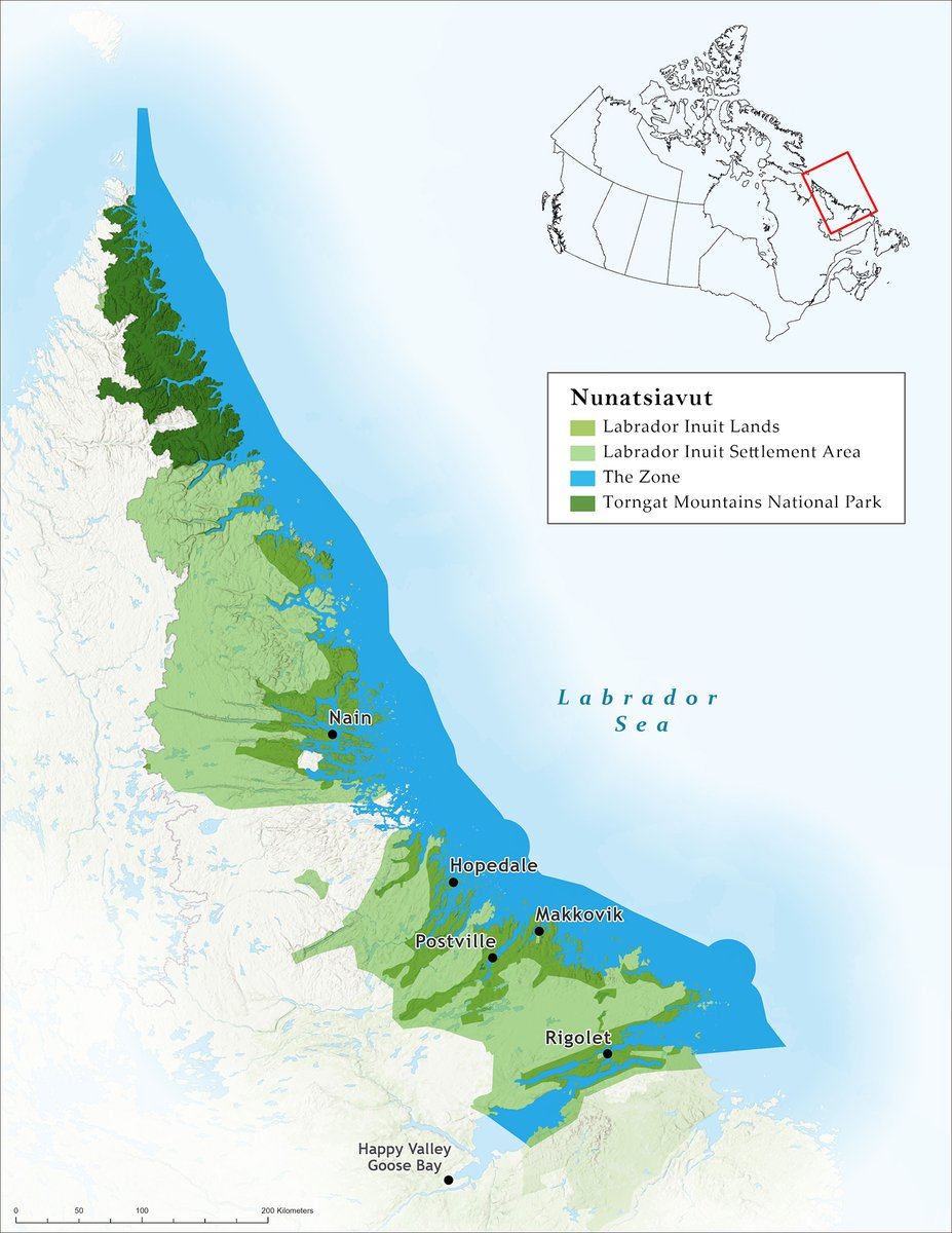 Let’s celebrate #GIS Day. We use GIS in many different ways to support co-management at Torngat Secretariat. This map shows Nunatsiavut ‘Our Beautiful Land’ the area that Torngat Wildlife Plants and Fisheries Secretariat works within. (1/3) #GISday #comanagement