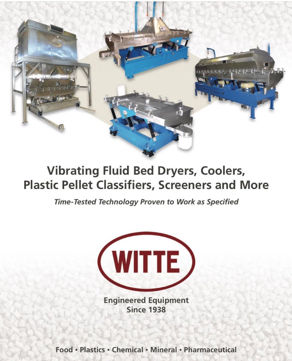Witte not only guarantees its fluid bed dryers, coolers, screeners, classifiers and other equipment, but also guarantees the equipment’s performance.
#witte #fluidbeddryer #dryer #plasticdryer #food #plastic #mineral #chemical #pharmaceutical #processor #manufacturing #MadeInUSA