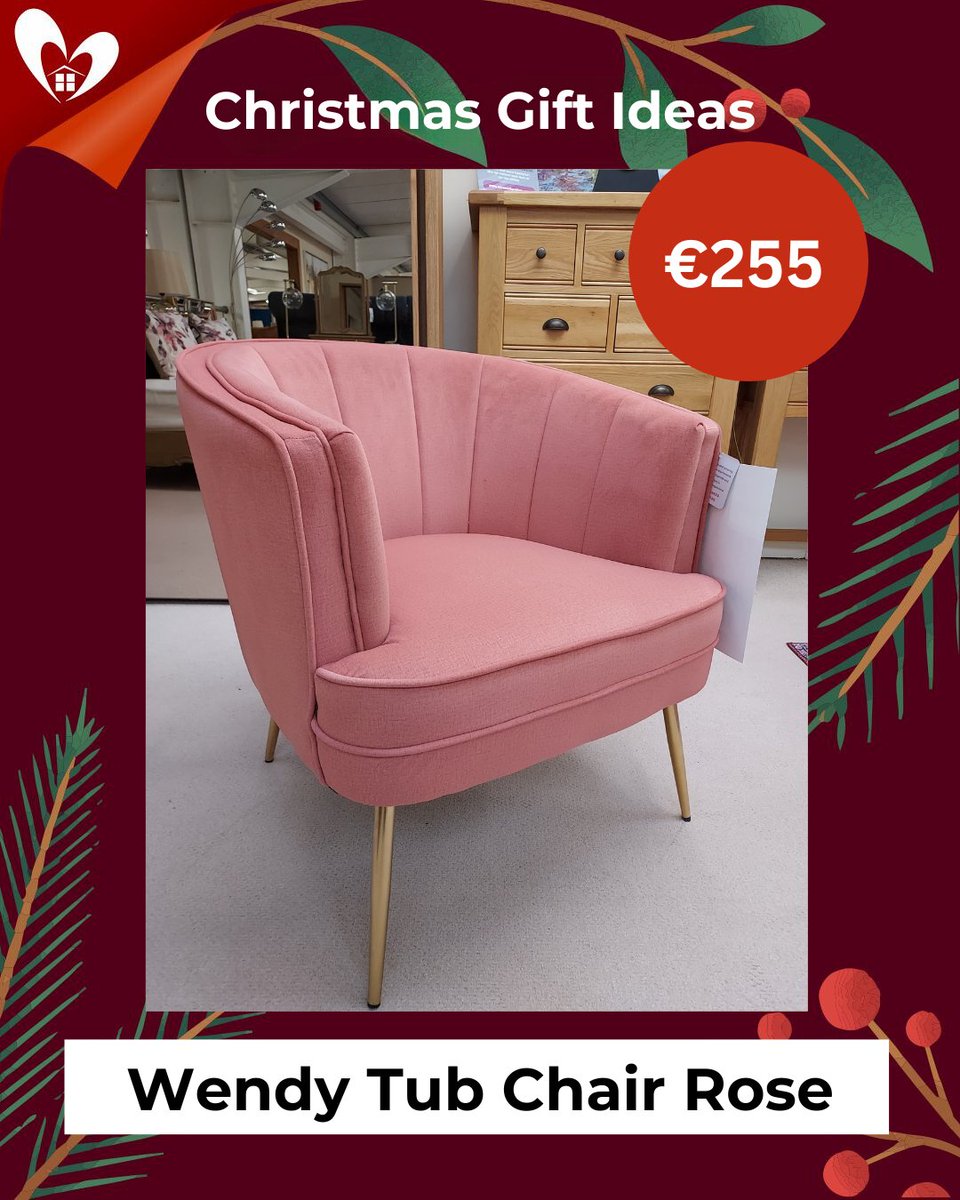 🎄Christmas Gift Ideas At McVann Furniture. 🎄

Wendy Tub Chair Rose - €255

Order Now - Delivery before Christmas.

Call into us on the Killala Rd, Ballina or Tel: 096 77908.

#shoplocal #christmasgiftideas #giftideas #xmasgiftideas #homefurniture #tubchair accentchair