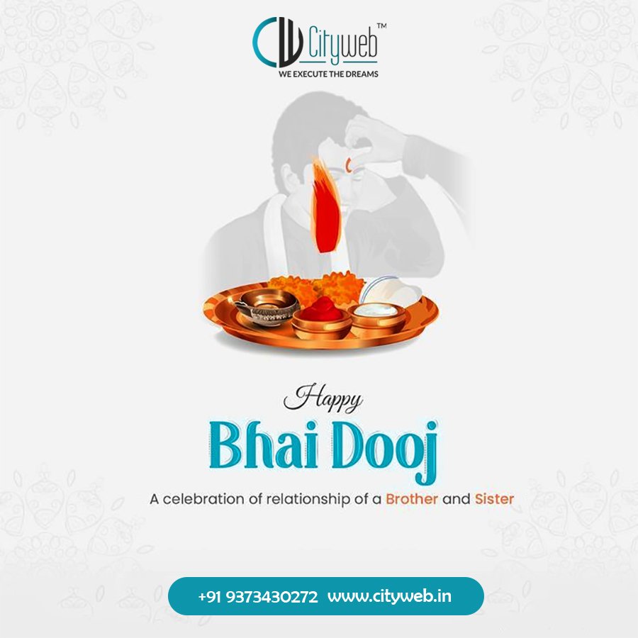 Cityweb_in's tweet photo. On this special day, let's celebrate the beautiful bond we share. Happy Bhai Dooj! May our connection continue to flourish with love and understanding.

#happybhaidooj2023 #cityweb https://t.co/Z0iCRgiLn3