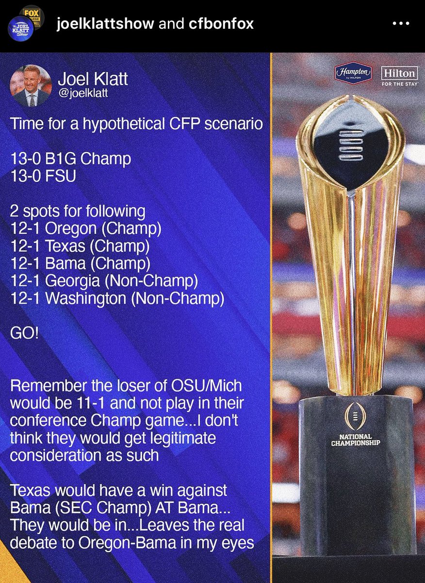 SeeUatsitei's tweet photo. @MrOH1O Love this chaos.  Everyone is better than undefeated ACC champ IMO https://t.co/eHGSVevSow