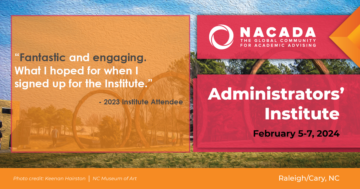 Did you know the Administrators’ Institute offers two tracks? Track A is for those in advising centers and offices, and Track B is for those with campus-wide responsibility and authority. Register today! loom.ly/-SP_HwM