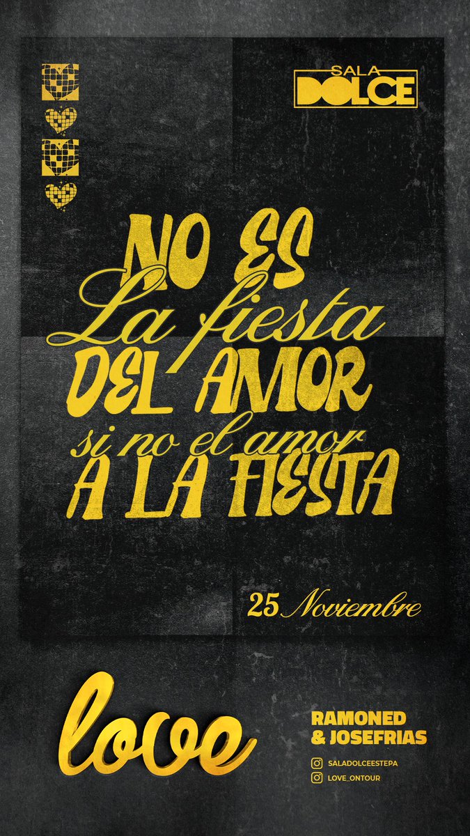 Love_ontour's tweet photo. NO ES LA FIESTA DEL AMOR, SI NO EL AMOR A LA FIESTA💛 https://t.co/dY5EHohNUJ