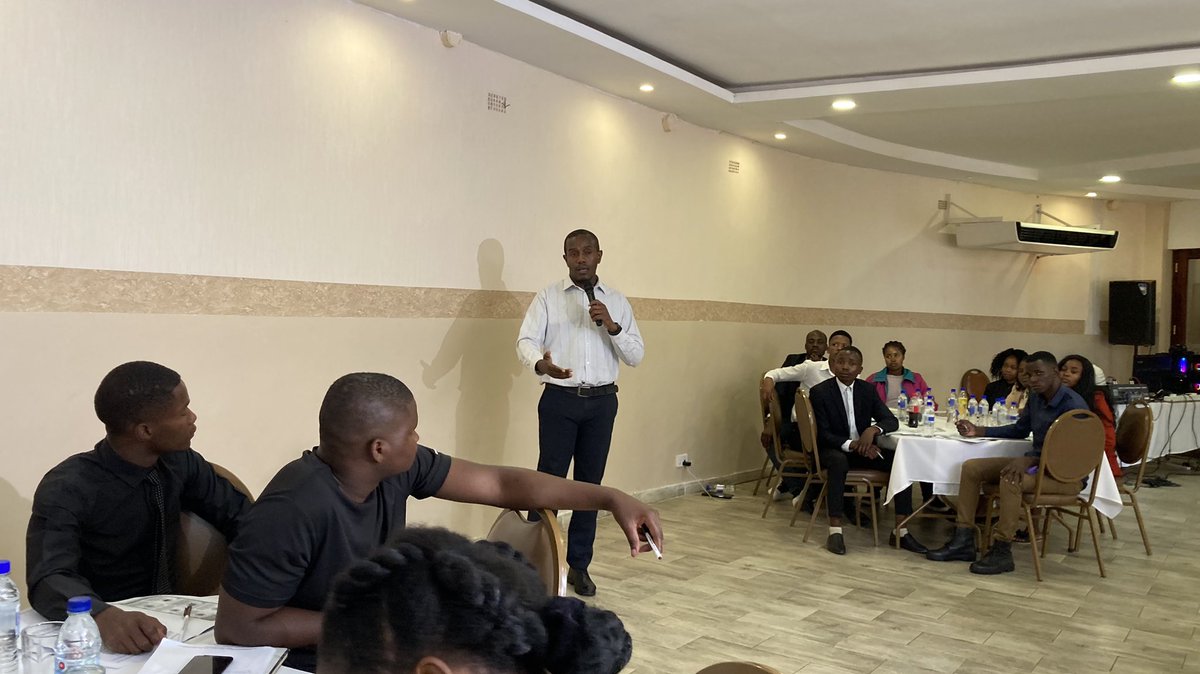 YETT’s youth Advisor currently sharing skills they acquired from their work related learning,  
1. People management skills 
2. Conflict management 
3. Etiquette in a workplace 
4.Report writing 
5. Proposal writing @UsaidZimbabwe