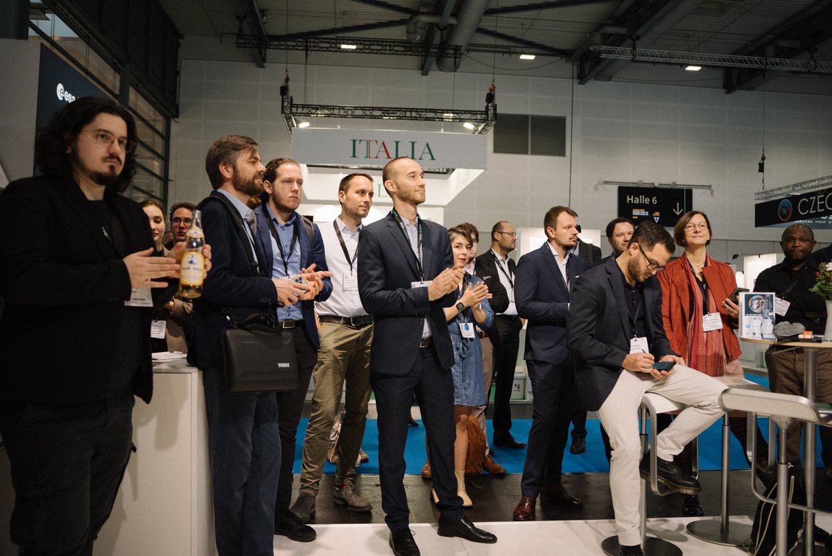esabic_ng's tweet photo. About today 👉🏻 Breakfast #PitchSession at #SpaceTechExpoEurope in #Bremen. With an inspiring list of ESA BIC Incubatees from all over Europe.
#ste2023 #cityofaerospace #esabicng #esabic #esa https://t.co/4ek4NNOP6Q