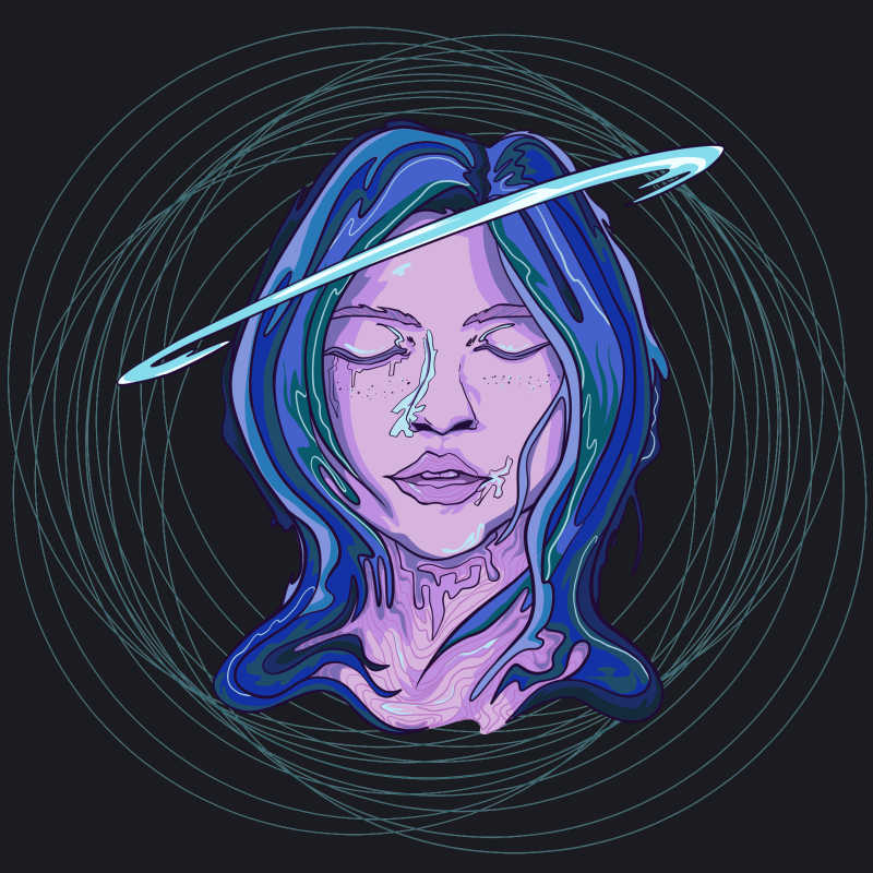 Mind Vibration 
1/1 Artwork, 
5xtz ( early Price ) 
Link: objkt.com/asset/KT1TSaQK…