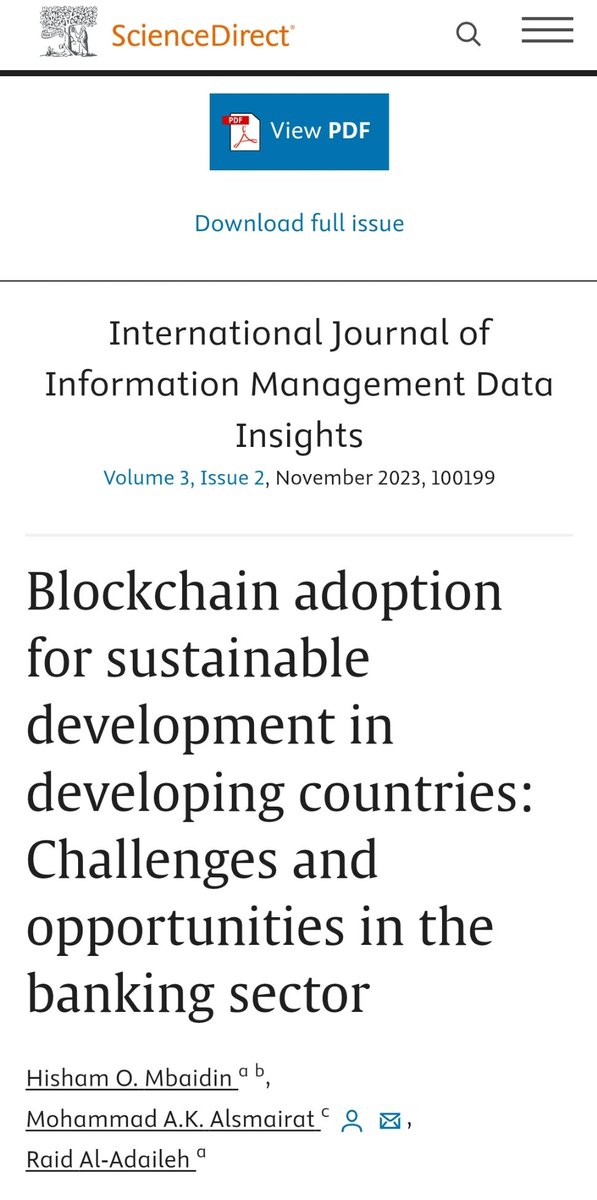 arpankar's tweet photo. #Blockchain adoption for sustainable development in developing countries: Challenges and opportunities in the banking sector
https://t.co/OO97hvsUzo
#Digital #transformation #technology #SDGs #ijimdatainsights https://t.co/HSt75wNnkk
