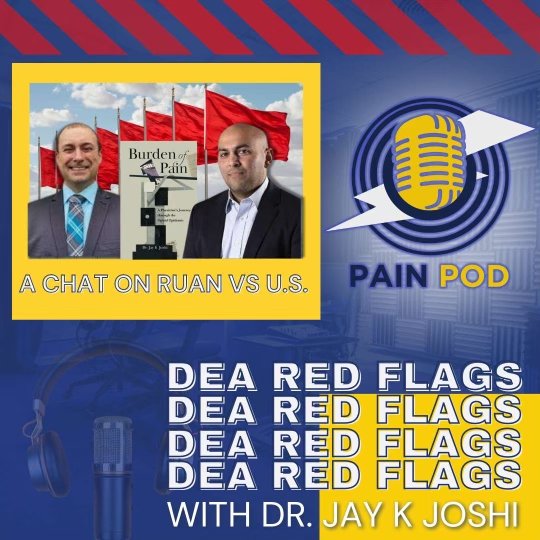 markgarofoli's tweet photo. This is big! Really big! New Pain Pod episode chat with a Doc (Jay K. Joshi) who testified to our U.S. Supreme Court in THE Ruan vs U.S. case. Perfect conversation for next week's Thanksgiving dinners!

Episode Link: https://t.co/Oz7Cd0xkck (also available on all the fancy apps). https://t.co/9OMzbQupd4