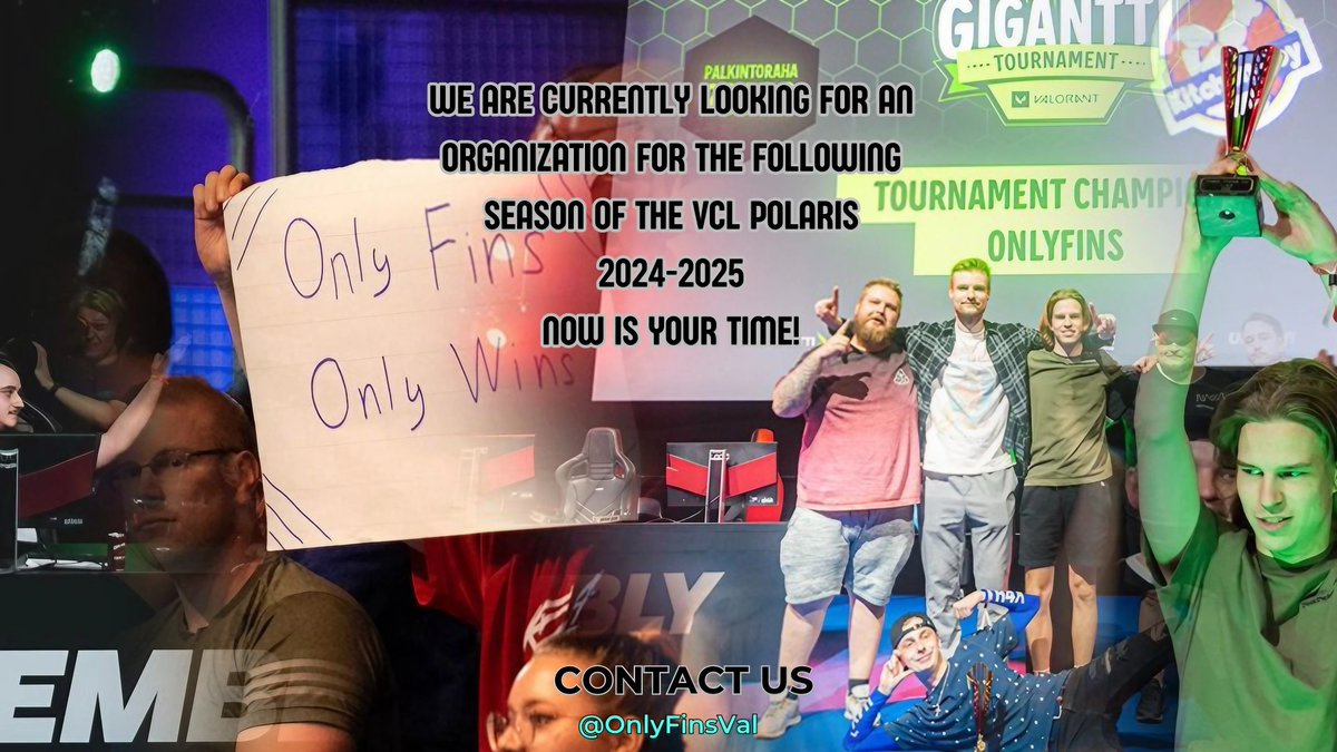 ⚠️VCL TEAM LOOKING FOR ORG ⚠️

Stable core + support staff. Lets talk ❗️
---
You can support us by 💙&amp; ♻️&amp;🗣️.
#onlyfins #signonlyfins #VALORANT  🇫🇮