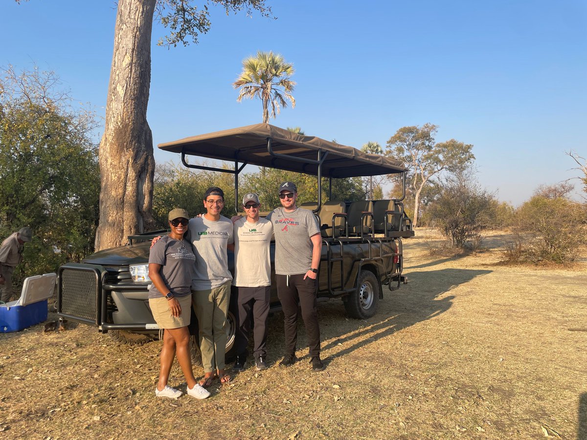 ICYMI: In August 2023, Tekuila Carter, M.D., Adam Mckinney, M.D., and CA-3s Ben Fortson, M.D., and Tyler Abarca, M.D., took part in an international rotation at the University Teaching Hospital in Lusaka, Zambia. Read their full story here: buff.ly/3sGp9ae