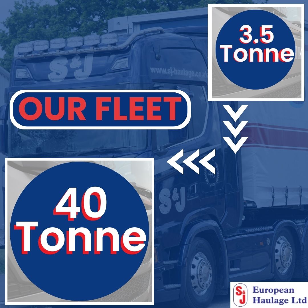 At S &amp; J Haulage, our fleet includes vehicles ranging from 3.5-tonne vans to 40-tonne artics, ready for pallet collection and delivery across the UK and Europe. 

Our wide range of services is customised to suit your requirements: bit.ly/3riZeoa