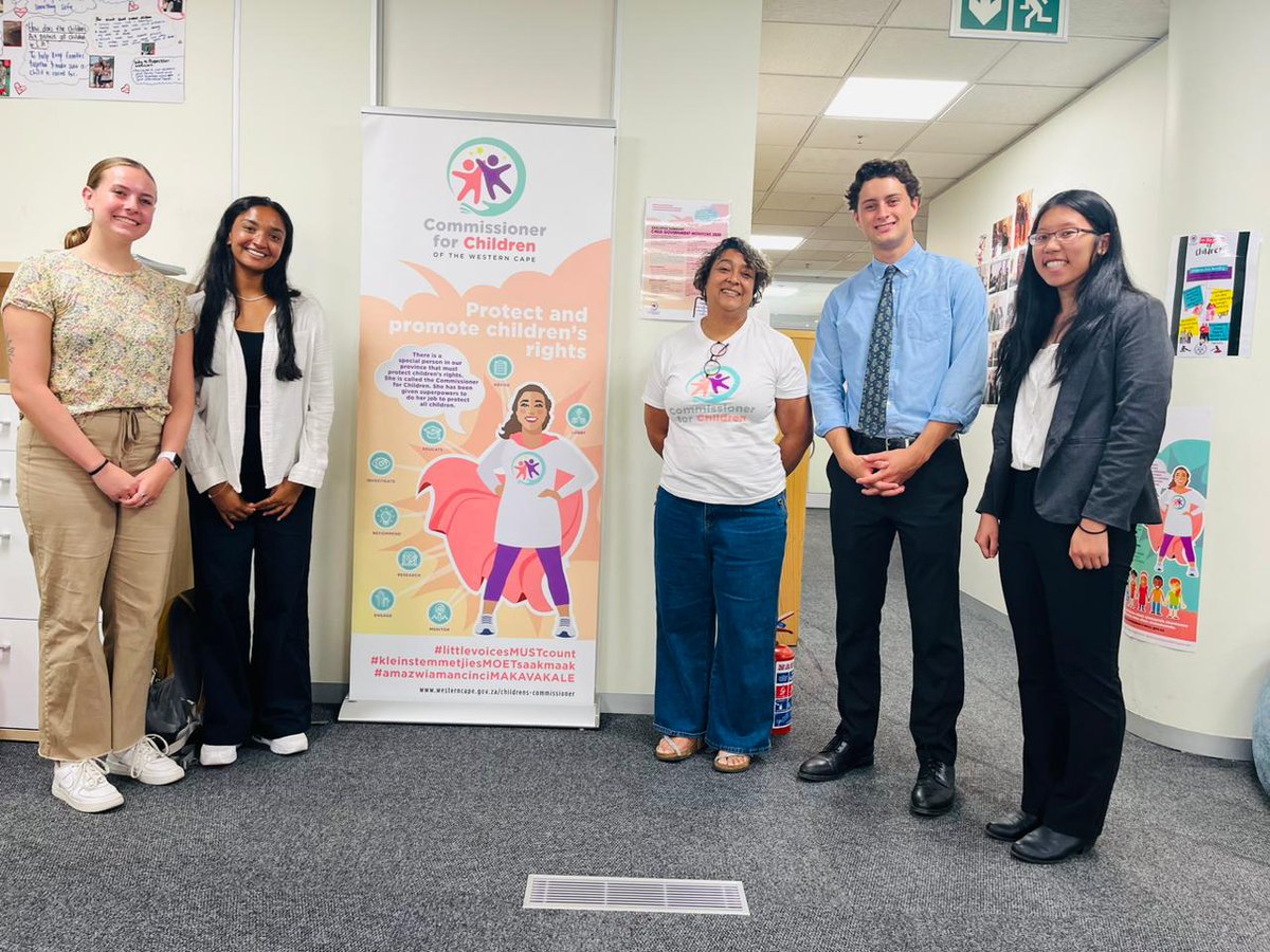 <a href="/WPI/">WPI</a>  students working with Prof Atmore at <a href="/CECD_online/">Centre for ECD</a>  came to interview the <a href="/ChildCommWC/">Children's Commissioner WC</a> on ECD resources in a cross-section of communities in Cape Town.
#littlevoicesMUSTcount
#kleinstemmetjiesMOETsaakmaak
#amazwiamancinciMAKAVAKALE