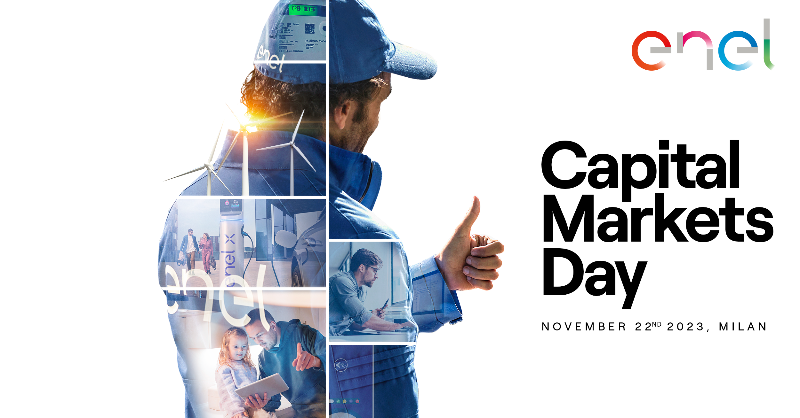 EnelGroupIT's tweet photo. Seguici in diretta per scoprire la nostra roadmap per il futuro. 

Il Capital Markets Day, in programma il 22 novembre, sarà un'occasione unica per conoscere la nostra strategia 2024-2026. 

Clicca su "Partecipa" per impostare un promemoria. #EnelCMD23