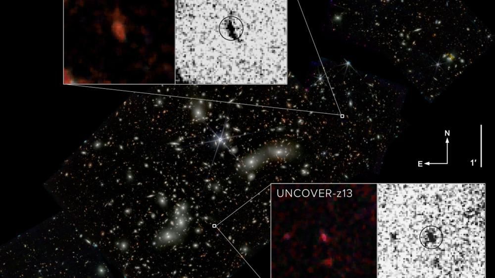 An international team led by #PennState researchers has discovered the second- and fourth-most-distant galaxies — nearly 33 billion light-years away — using the James Webb Space Telescope! buff.ly/3SFBJ47 <a href="/NASAWebb/">NASA Webb Telescope</a>
