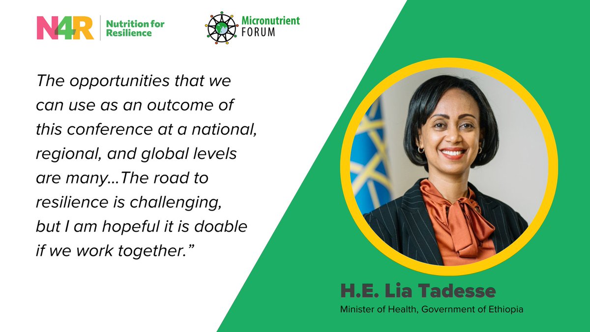 Lia Tadesse (<a href="/lia_tadesse/">Lia Tadesse</a>), Minister of Health in Ethiopia, fully endorses the #MNF2023 Way Forward Statement. The road to #resilience requires diligence and continued efforts moving forward. 

Read the full Way Forward Statement
🔗bit.ly/3MmE3sX