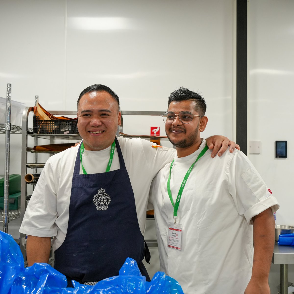 TasteSTC's tweet photo. Students were also joined by Mark Hider F &amp; B trainer, former students Raj Patel Chef de Partie &amp; Joseph Pontanos Sous Chef. Students created a creating a mouth-watering choux bun with pistachio ganache, vanilla cremeux, and lemon curd. @royalautomobile #Royalautomobileclub https://t.co/A6oLDeJa8o