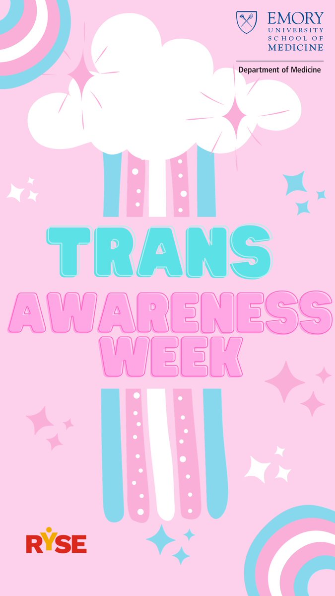 This week we are celebrating Trans Awareness! Check out this link shorturl.at/noFQU for any resources and information.