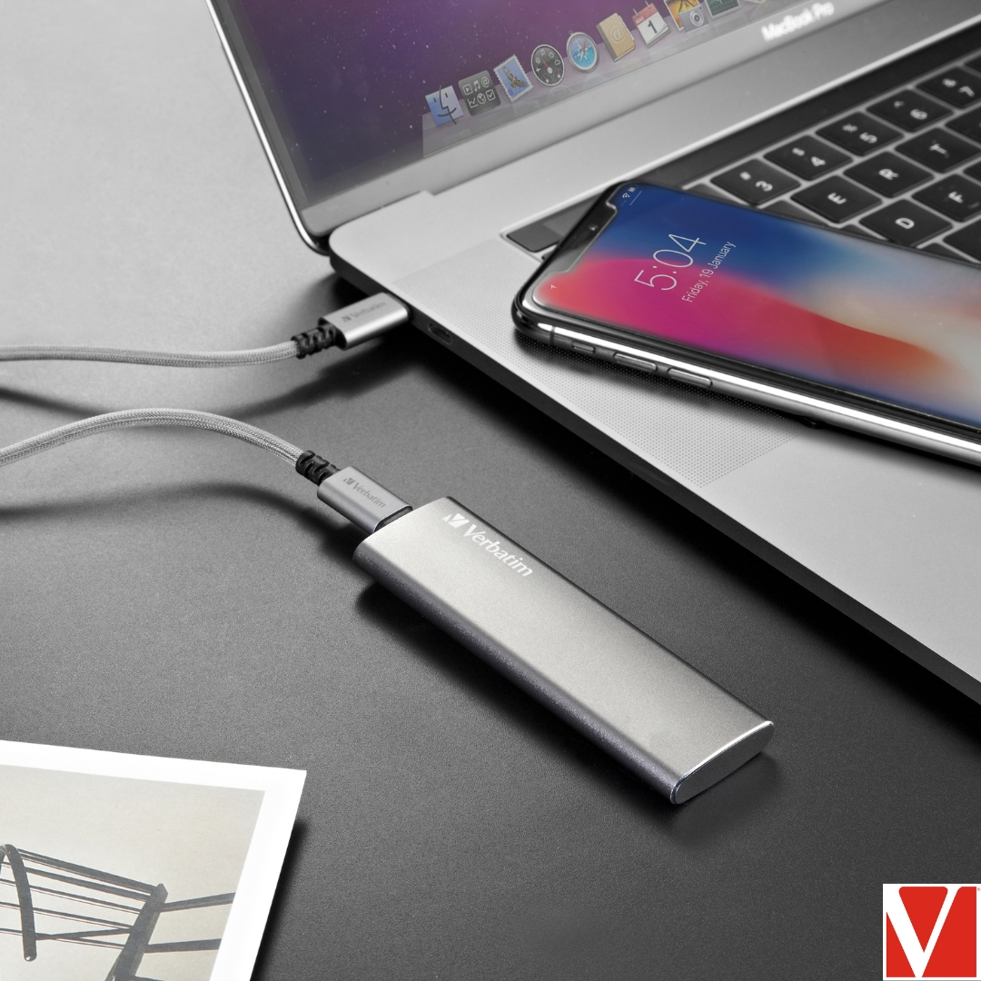 usverbatim's tweet photo. The USB 3.1 Gen 2 connectivity of the Verbatim® 120GB Vx500 External SSD pushes transfer speeds and data storage to the limit. It delivers transfer speeds up to 500MB/sec to exchange large amounts of data and power through video edits and gaming performance #TechnologyYouCanTrust https://t.co/OhUTiHvJ0X