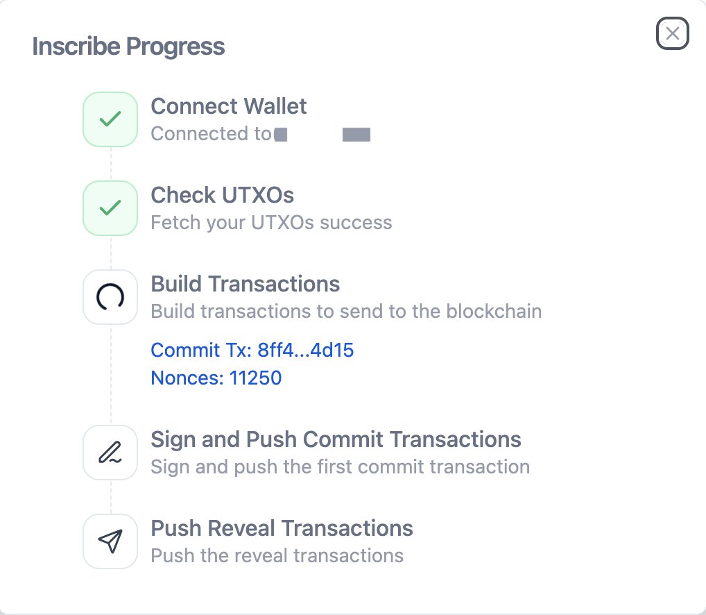 We've made some optimizations to the 'Build Transactions'...

P👊O👊W 👊

#pow #bitwork #mint