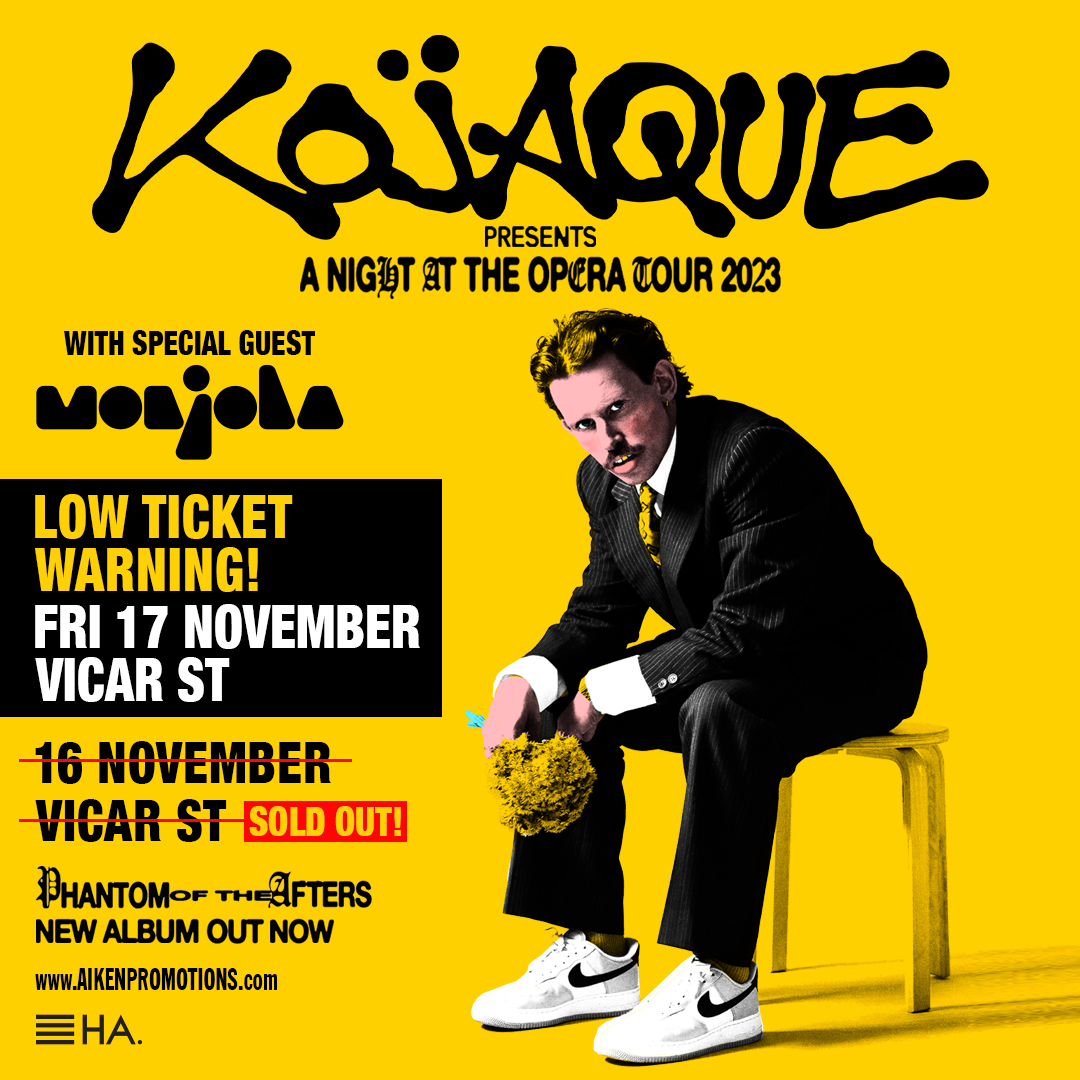𝗟𝗢𝗪 𝗧𝗜𝗖𝗞𝗘𝗧 𝗪𝗔𝗥𝗡𝗜𝗡𝗚 - A limited number of tickets are left for @kojaque's show on Friday 17 November 2023 as part of his 'A Night at the Opera Tour' 🎟️ - bit.ly/40LsPV2