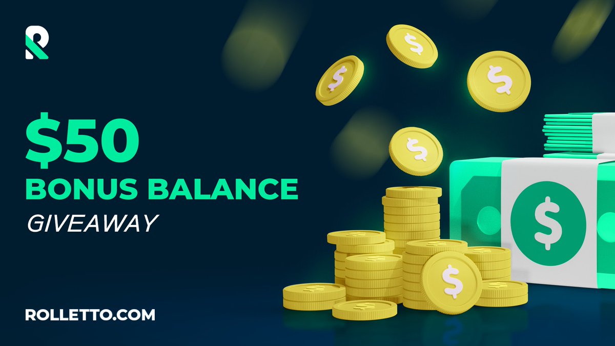 💸 $50 BONUS BALANCE GIVEAWAY 💸

To qualify:
- Follow <a href="/RollettoWorld/">Rolletto</a>
- Reshare &amp; like this post

Tag a friend for extra entries 🎟