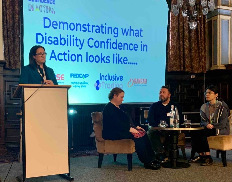 base_tweets's tweet photo. Day 2:Afternoon . It’s a fantastic session with Ciara Lawrence and Natalie Duo who work for @Mencap. They’re talking about their journey into employment and how their careers have progressed.
#DisabilityConfidentInAction #EmploymentForAll #InclusiveRecruitment #BASE2023 https://t.co/yStN6Bihmw