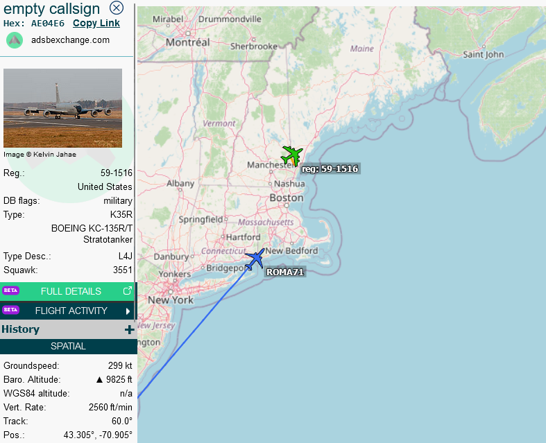 SirListenalot's tweet image. #KC135 #AE04E6 #ROMA72 airborne