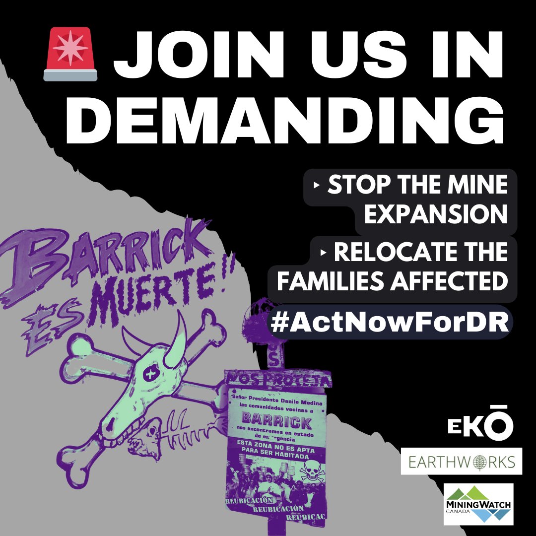 Earthworks's tweet photo. 🔔#ActNowForDR 🔔 Imagine needing bottled water for every sip, every meal, every bath—that's the reality for communities near the Pueblo Viejo mine. And yet, Barrick Gold wants to expand. JOIN US in demanding a stop to the mine expansion | #StopTheMine #DominicanRepublic https://t.co/SviQSd7TbY