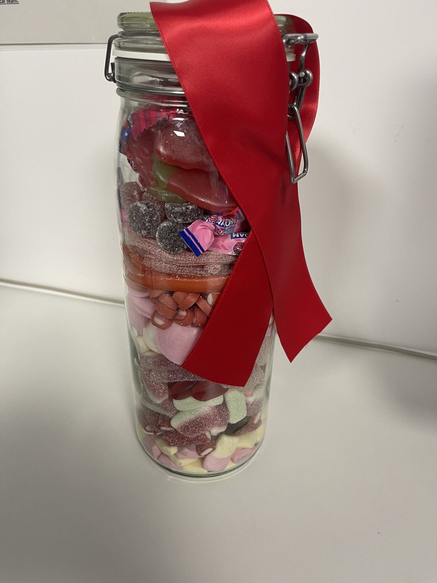 NightingaleNUH's tweet photo. 🩸 With world HIV approaching on the 1st of December, we are raising money for the @THTorguk Terrence Higgins trust who support people living with HIV 🩸 £1 per go to guess the number of sweets in the jar. https://t.co/xLSLwYKyMr