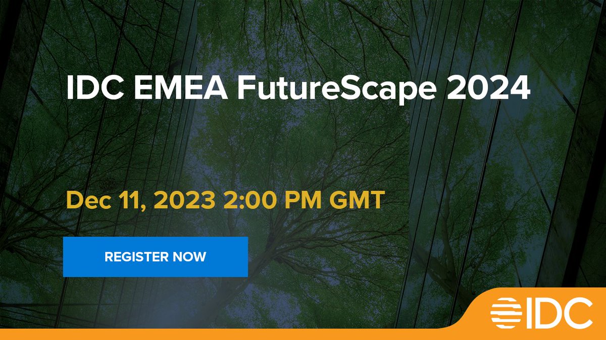 Explore key trends that will guide EMEA's digital future, and the top predictions for 2024 and beyond. 🤖
👉 Register here: bit.ly/RegisterNowIDC