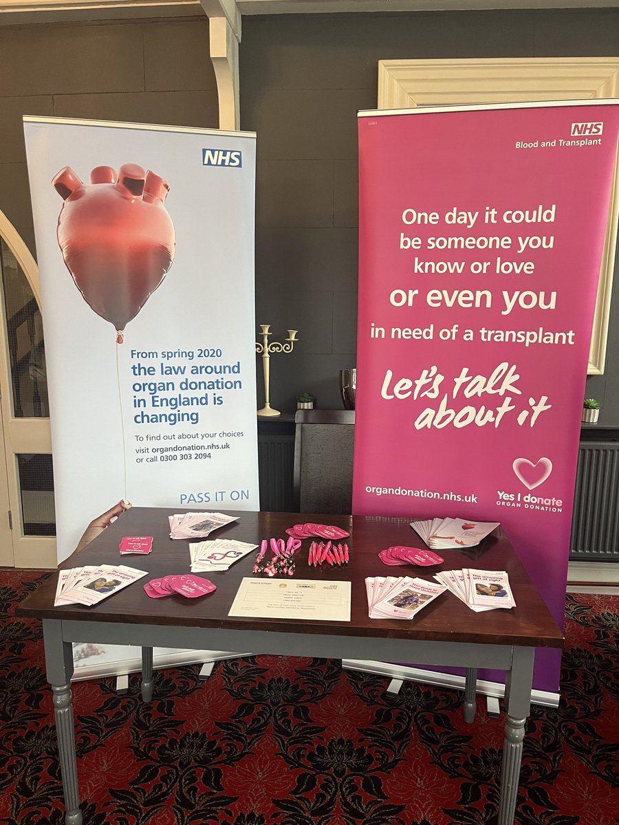 Organ &amp; Tissue donation stand at Greenhill hotel today 
#eolnorthcumbria #OrganDonation