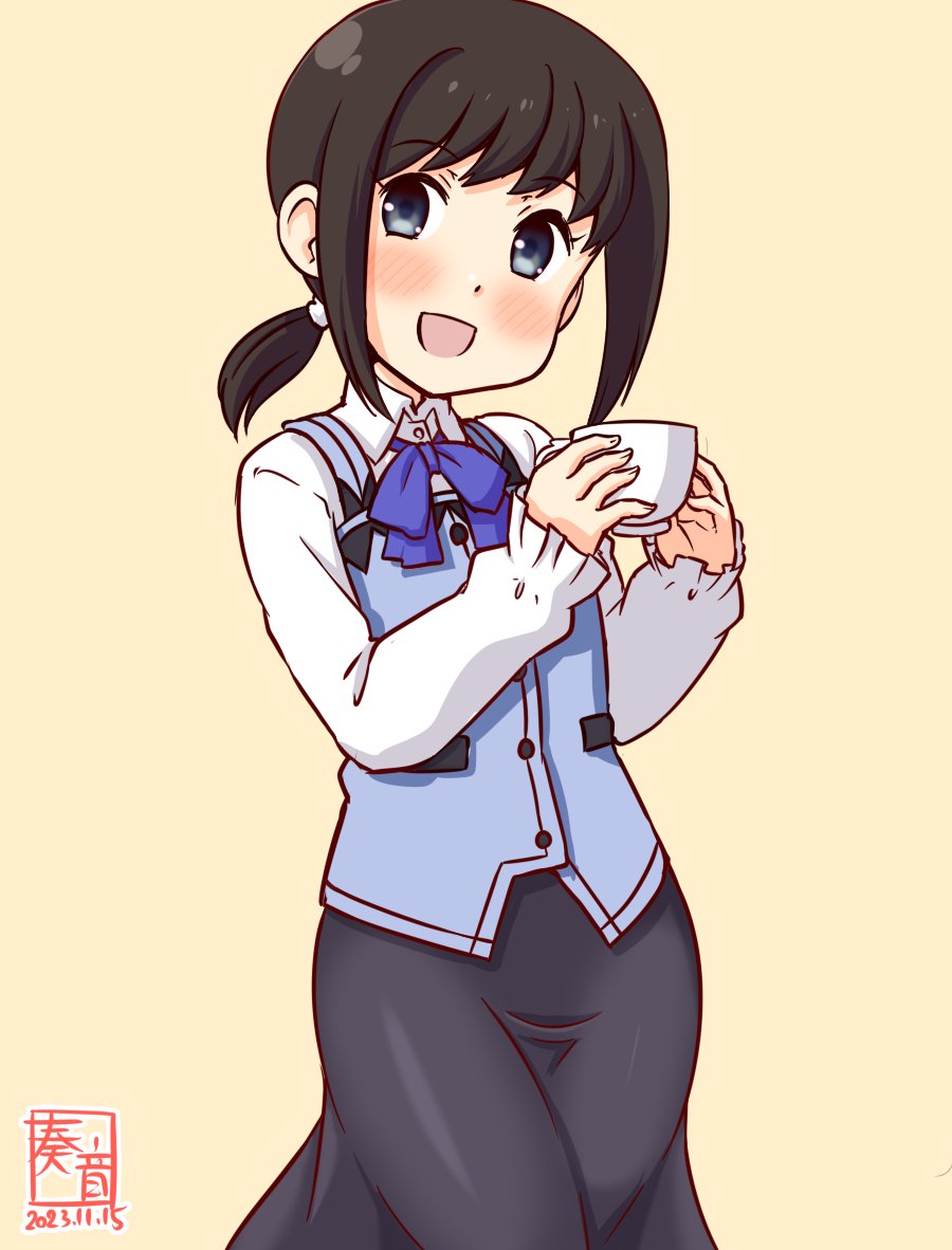 「あのっこれっ吹雪が作りました!
 もしよかったら召し上がってくださいっ!どうぞ!」

#艦これ版真剣お絵描き60分一本勝負_20231115
#吹雪 