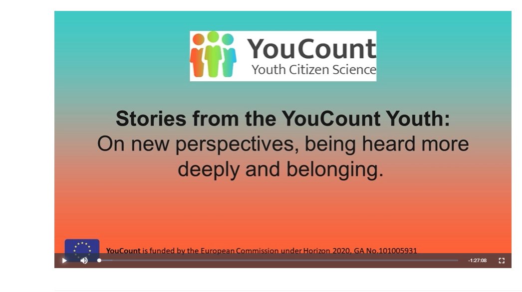 youcountproject's tweet photo. With warmth, curiosity and openness 20 young co-researchers explored their learnings, interests and collaborative relationships in a webinar that we are now happy to share. Thanks to each and everyone of them!
Watch it here: https://t.co/SOZSu8CDBF
#CitizenSocialScience #Youth https://t.co/zOoqUse0OZ