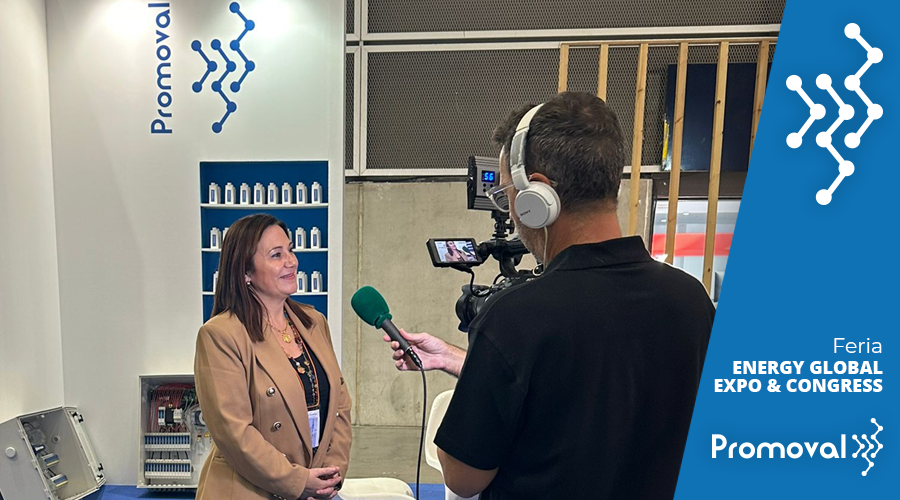 Promoval's tweet photo. ¡Hey, 📺 que salimos en la tele! 👩‍🦰 Nuestra compañera Arantxa Martín, jefa de #compras de #Promoval, ha comparecido 🎙 esta mañana ante un 🎥 #equipo multimedia 📡 de @EnergyGlobalVLC &amp; @EnergiaComVal #EGEC23. Ha tenido la oportunidad de presentar de cerca la compañía. ¡Gracias! https://t.co/KEzQ2njby8