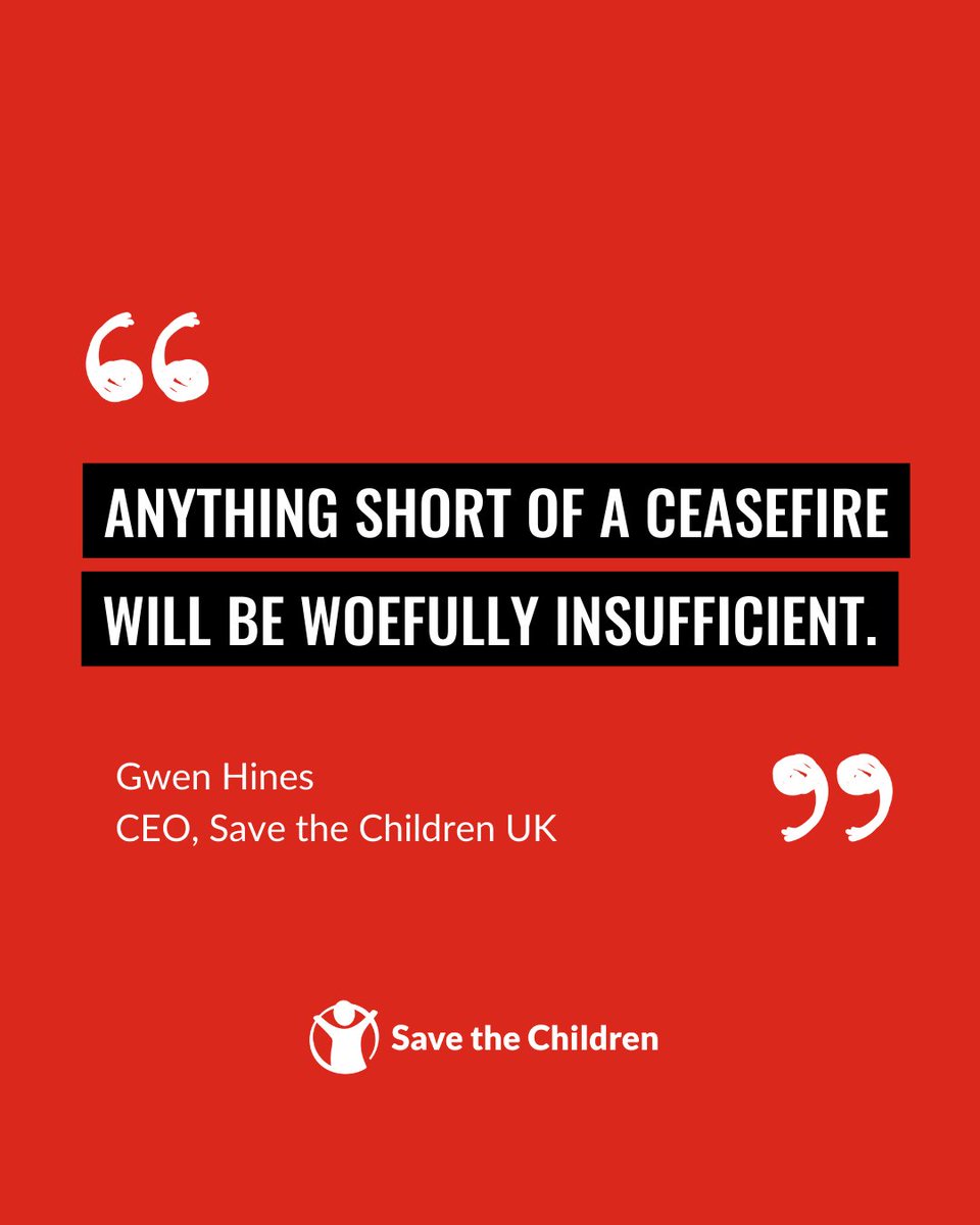 'This is why we’re calling for a ceasefire, it’s not because we’re naïve but because we’re experts.' Read Gwen's blog: bit.ly/49zEp9H #StopTheWarOnChildren