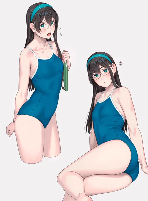 これはお題箱にスク水とあったので渋々着る淀。 