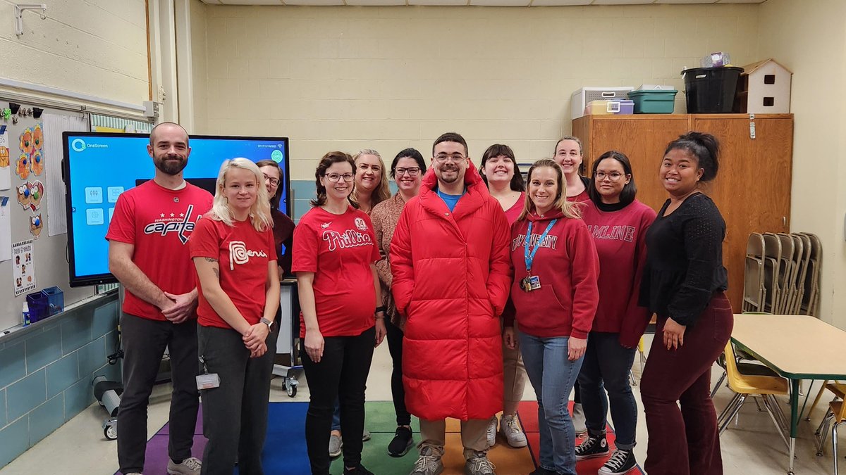 Way to be #RedForEd, Woodbridge ES! <a href="/BaltCoPS/">Baltimore County Public Schools</a>