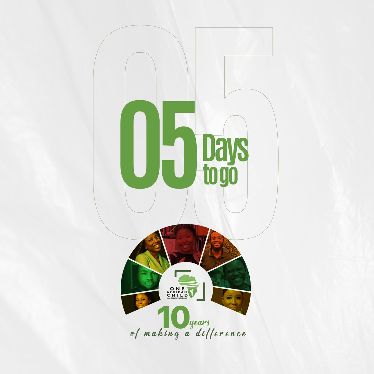 OneAfricanChild (@1african_child) on Twitter photo Just 5 more days until OneAfricanChild clocks 10 years 🎊🎊🎊🎊🎊
#OACAnniversary #10YearsofImpact #OneAfricanChild #TransformingEducation #OAC 
#ADecadeOfImpact Just 5 more days until OneAfricanChild clocks 10 years 🎊🎊🎊🎊🎊
#OACAnniversary #10YearsofImpact #OneAfricanChild #TransformingEducation #OAC 
#ADecadeOfImpact