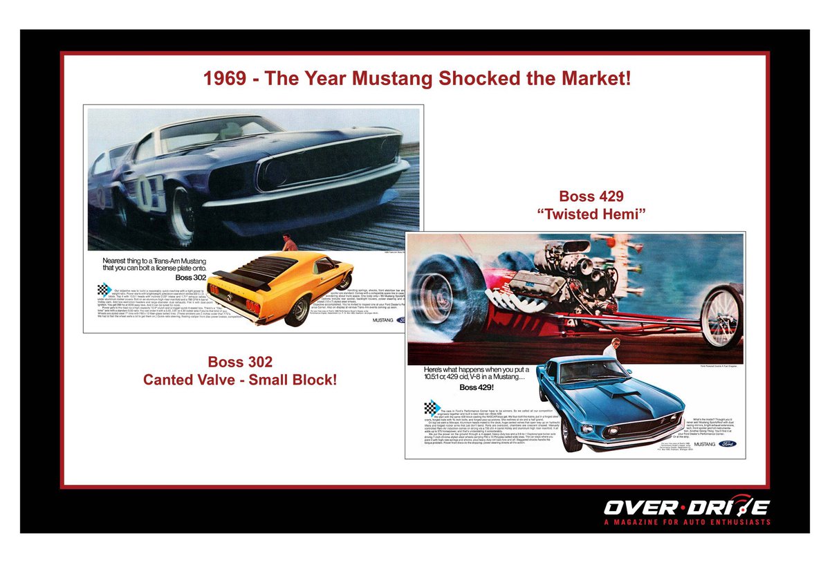 magoverdrive's tweet photo. The “Boss” That was Mustang in 1969 – and you can relive it! GO TO https://t.co/MBa9r9IA0L… the Brochures? BOSS 302: https://t.co/2NM2TPWegu…  BOSS 429: https://t.co/2NM2TPWegu… #FordMustang #FordPerformance #automotive #automotivehistory https://t.co/Yja3wNYiM3