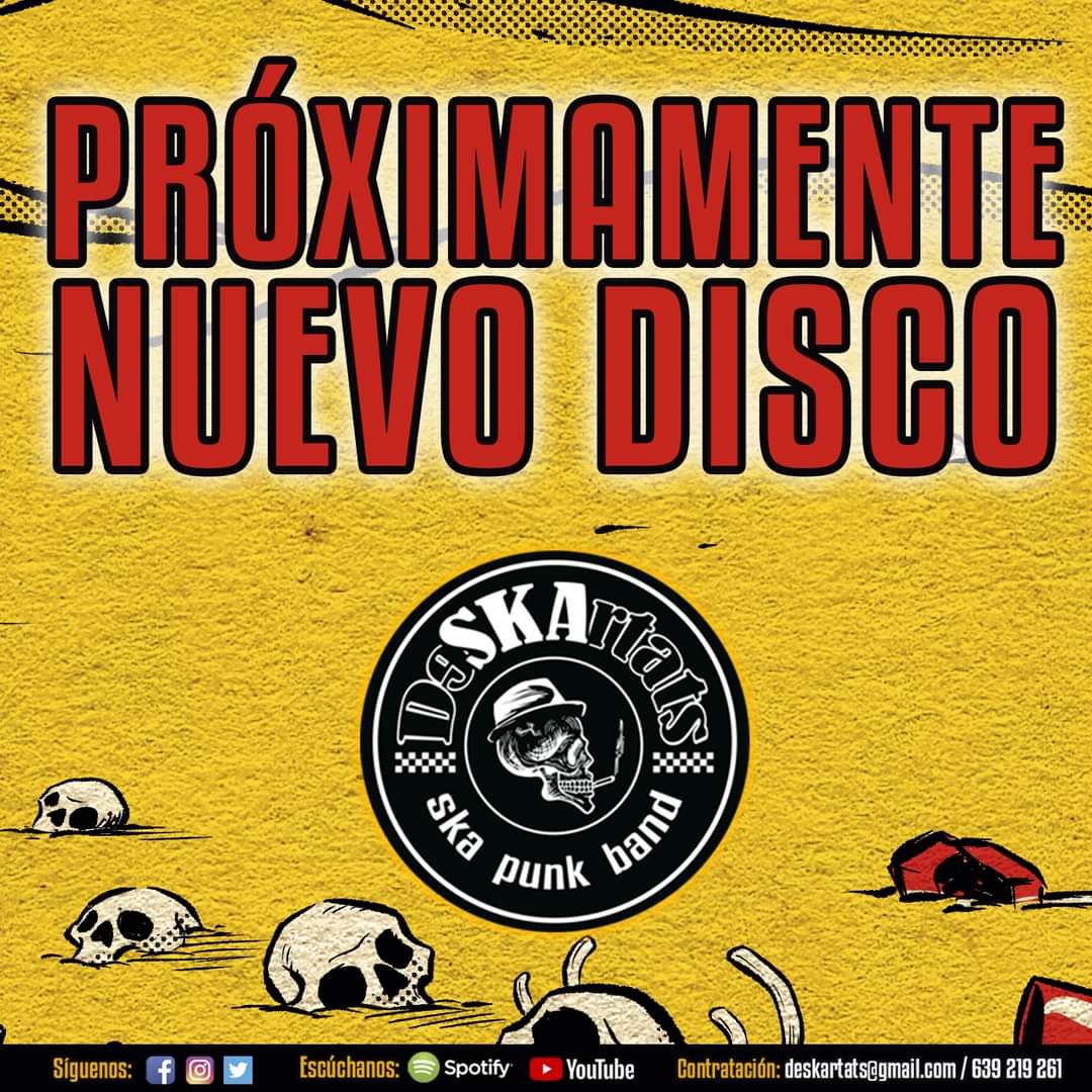 Nos llena de orgullo y satisfacción anunciar que:

💥 PRÓXIMAMENTE NUEVO DISCO 💥

Stay Tuned, Stay Rebel!

#NewLP #deskartats #ska #2tone #rock #punk