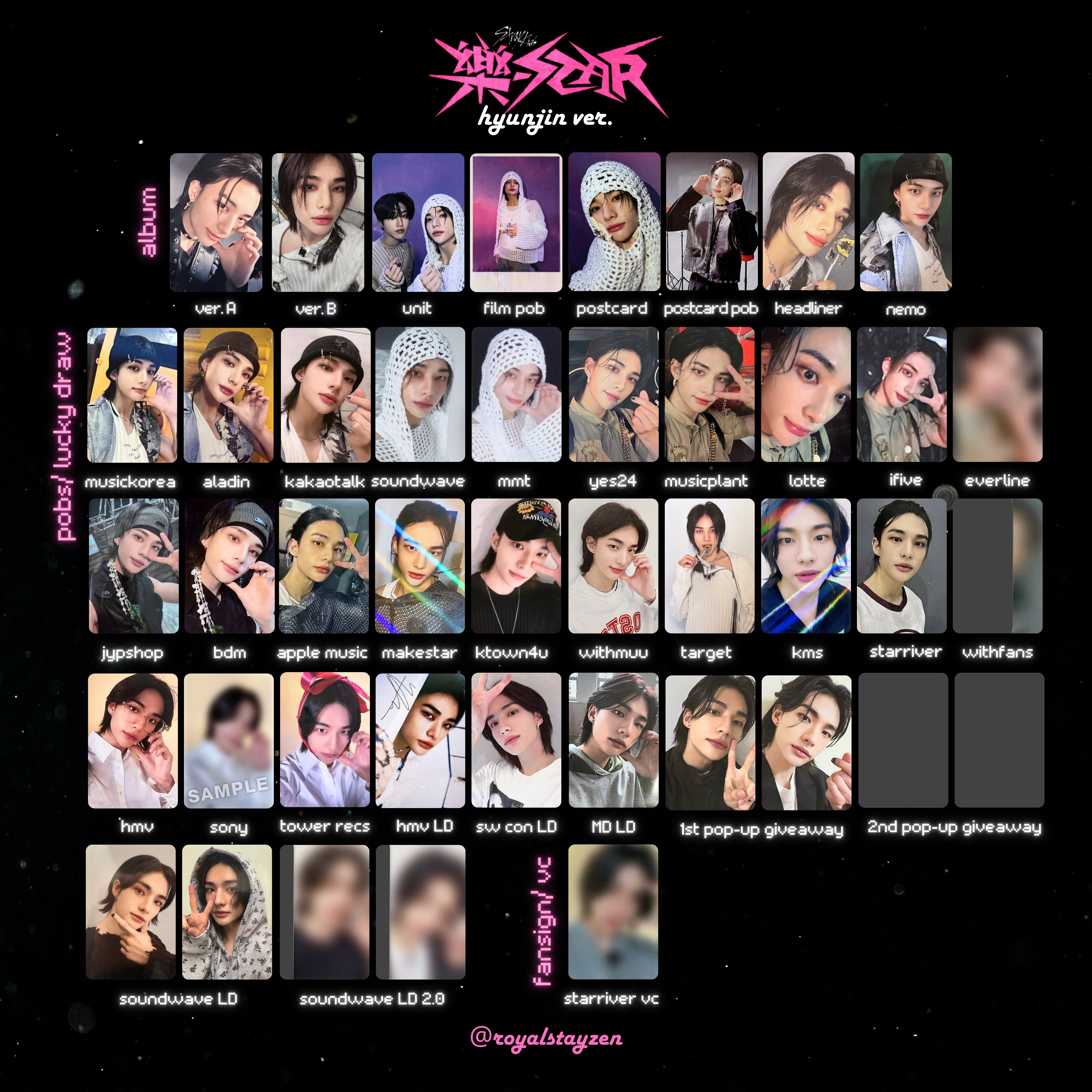 スンミン 樂-star SOUNDWAVE giveaway 2.0 STRAY KIDS ROCK STAR