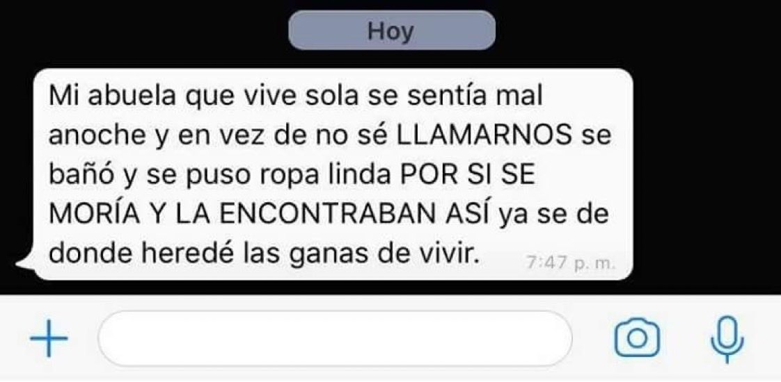 mi abuela me representa