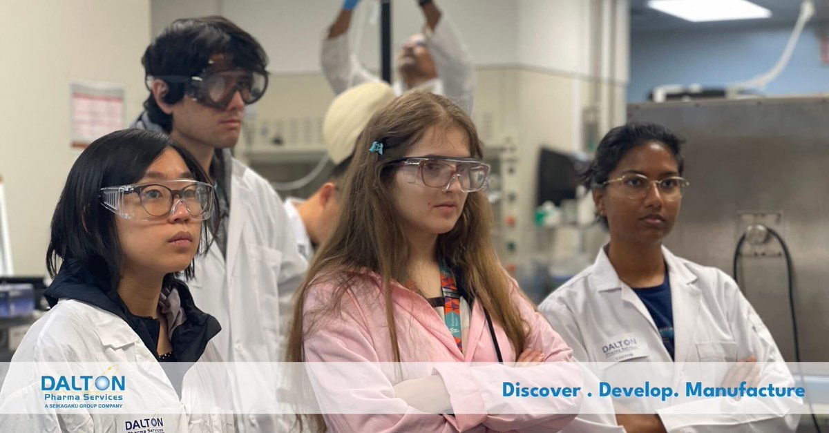 A big Thank You to Dalton Pharma Services for hosting some @YorkUchem students! The students toured the facilities, met the team of experts, and learned about the research and development at Dalton. See some of our students enjoying the tour in the photos below! 🧪 🧬 🔬